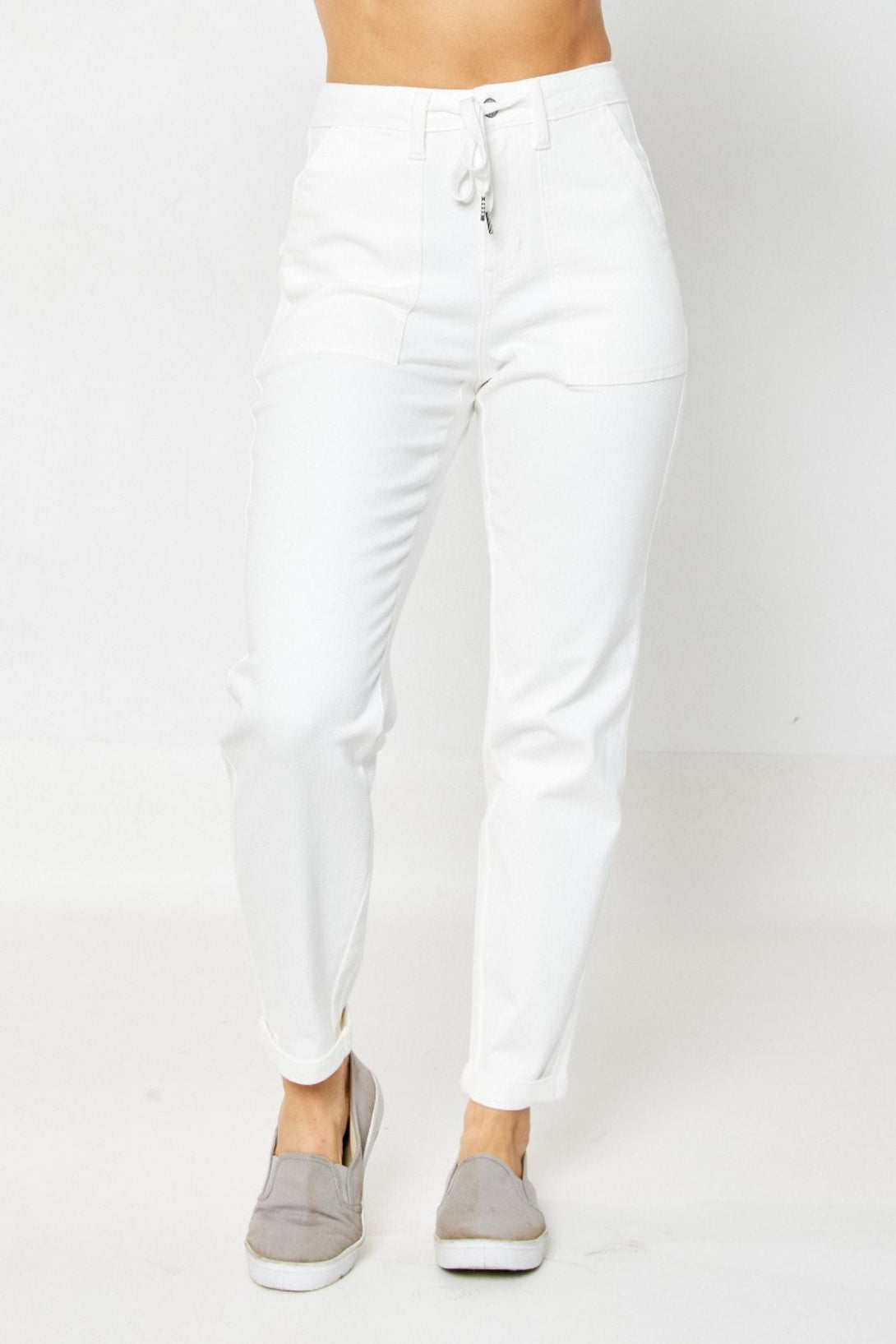 Judy Blue High Waist Garment Dyed Cuffed Jogger