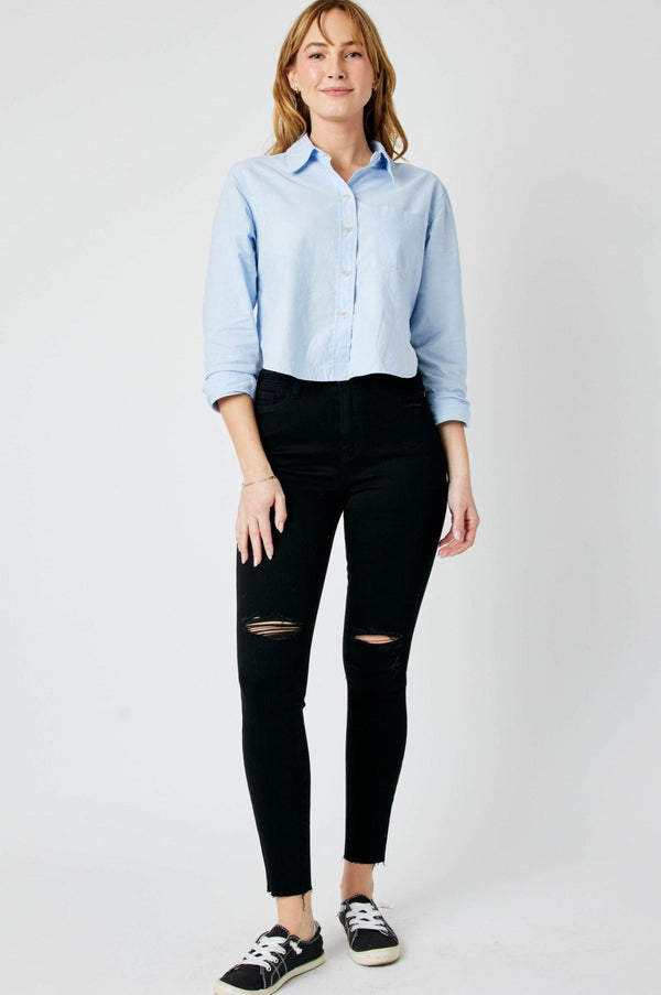 Judy Blue Denim Short Sleeve Jumpsuit – jfybrand