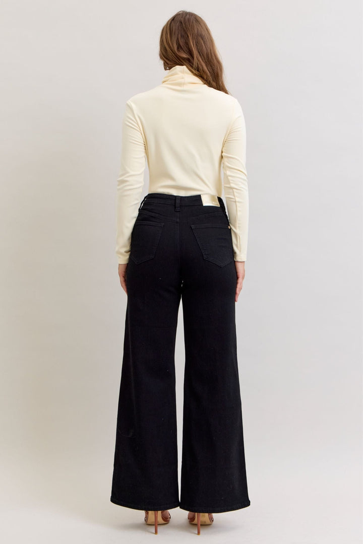 Judy Blue High Waist Retro Wide Leg Jeans