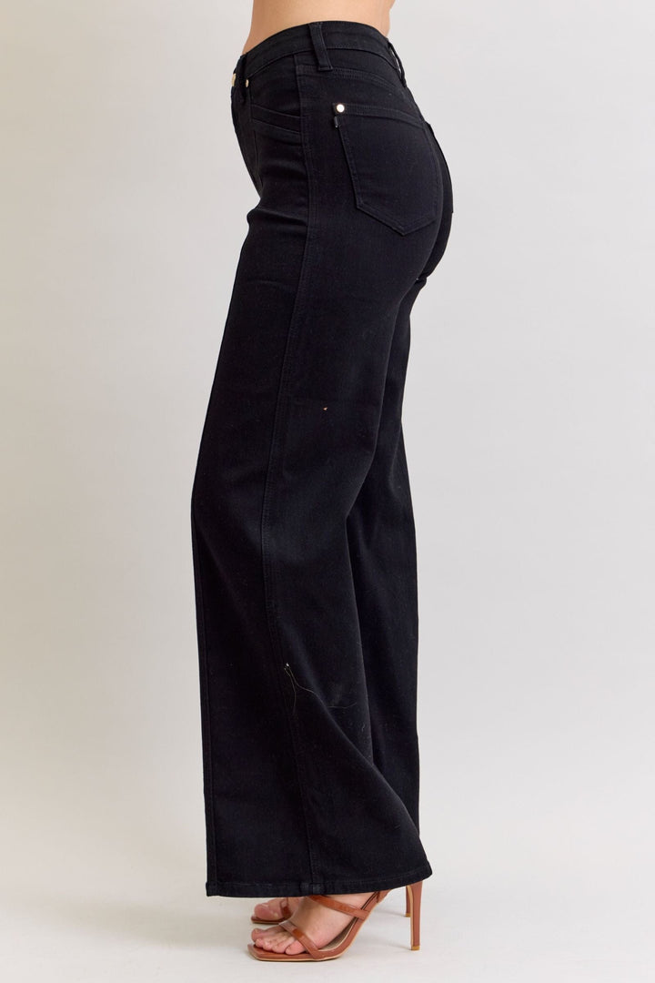 Judy Blue High Waist Retro Wide Leg Jeans