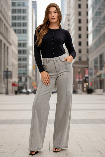 Judy Blue High Waist Retro Wide Leg Jeans