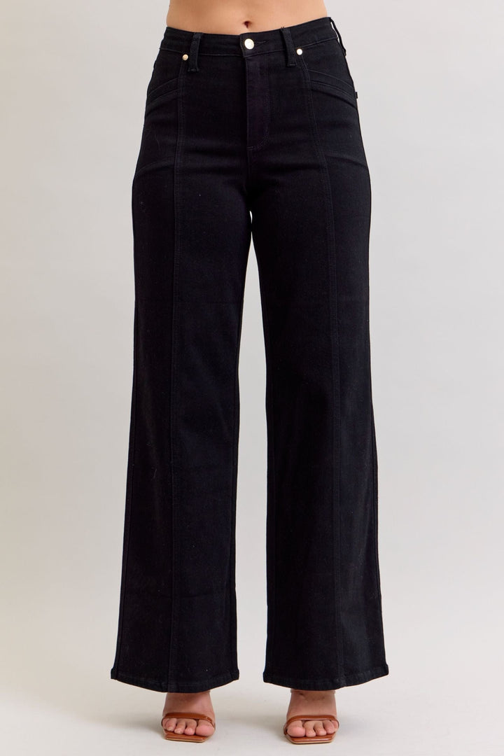 Judy Blue High Waist Retro Wide Leg Jeans