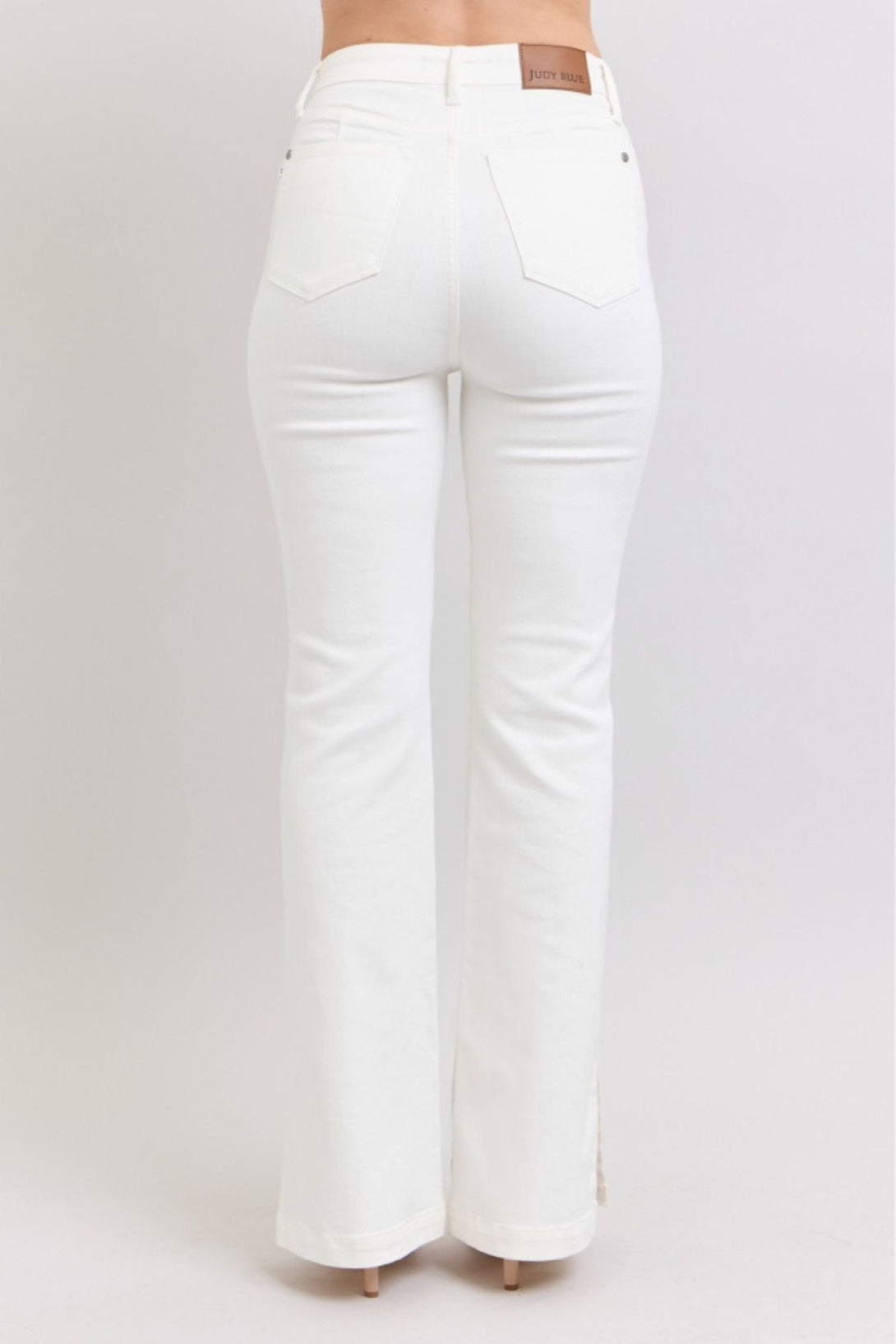 Judy Blue High Waist Side Slit Slim Fit Bootcut Jeans