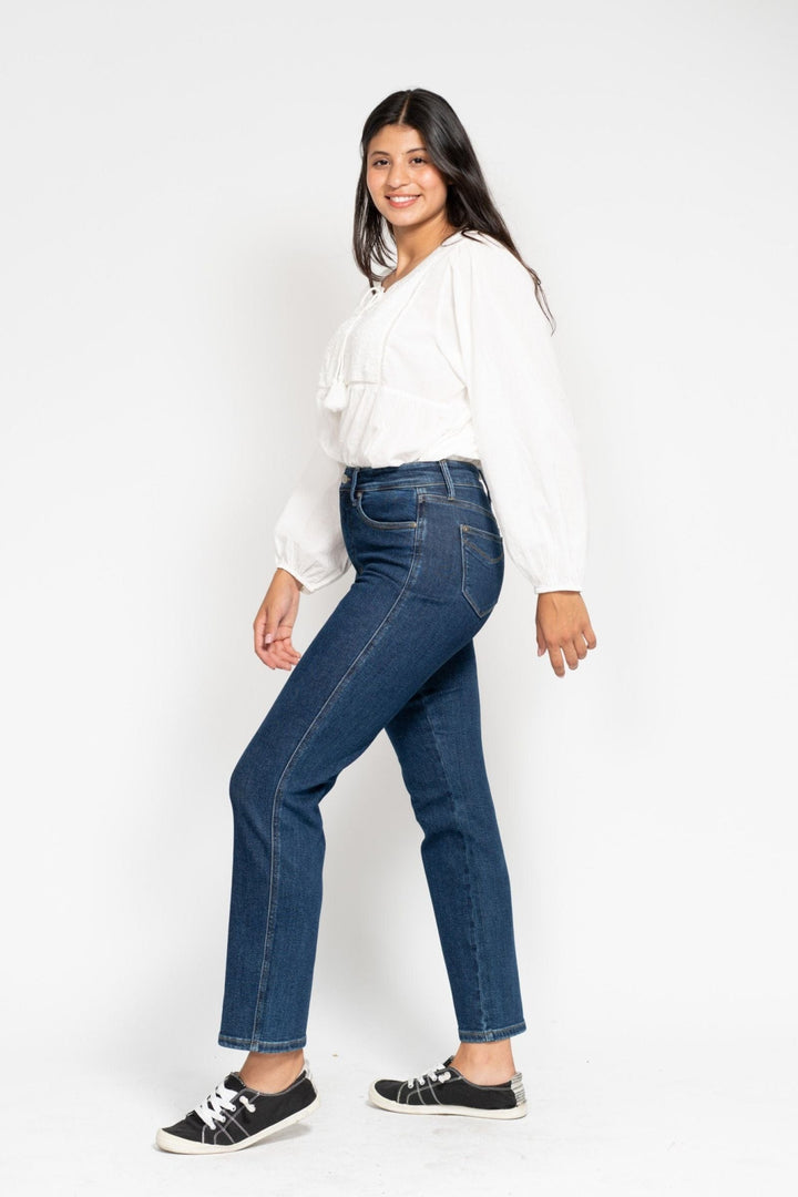 Judy Blue High Waist Tummy Control Classic Straight Fit Jeans