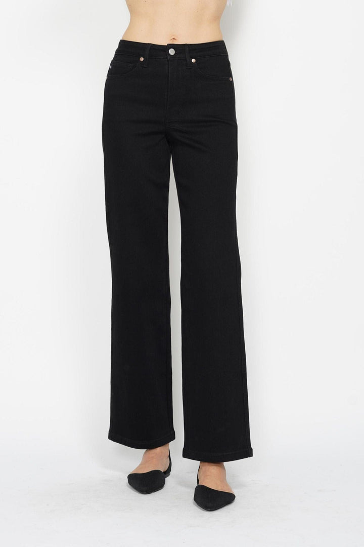 Judy Blue High Waist Tummy Control Classic Straight Leg Jeans