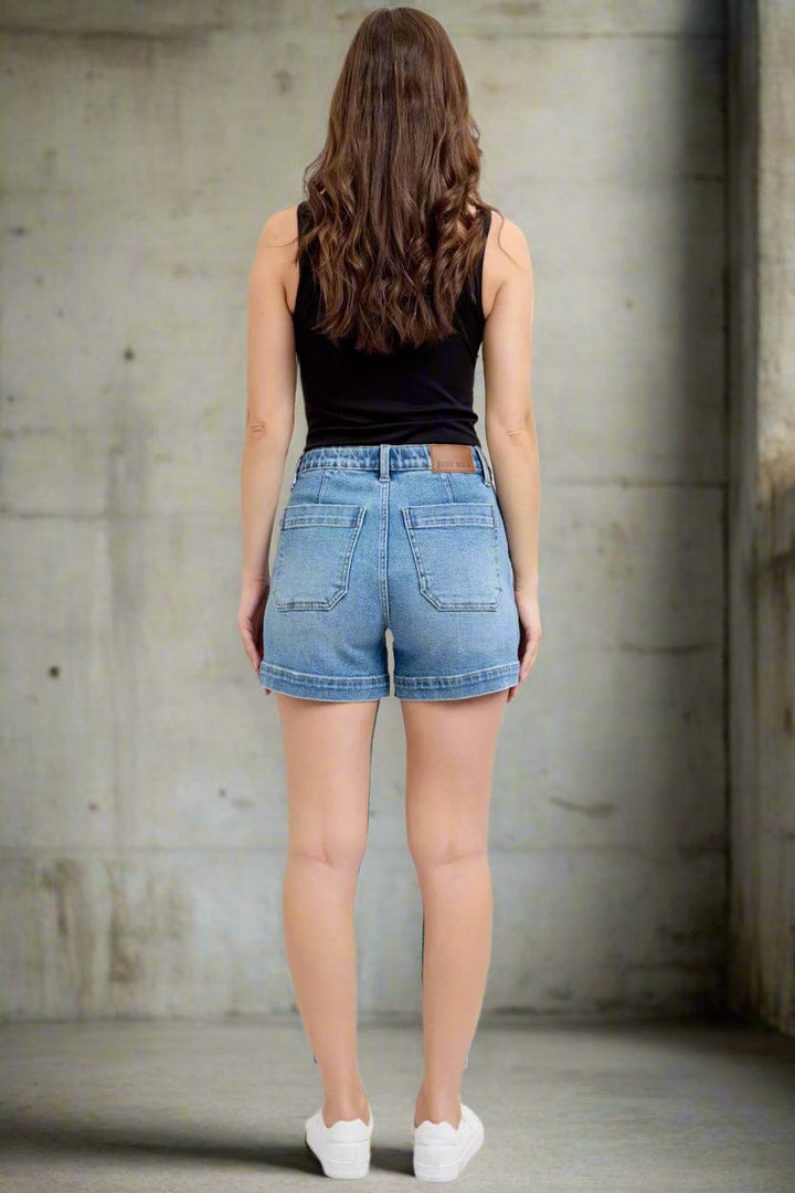Judy Blue High Waist Vintage Wash Jogger Shorts