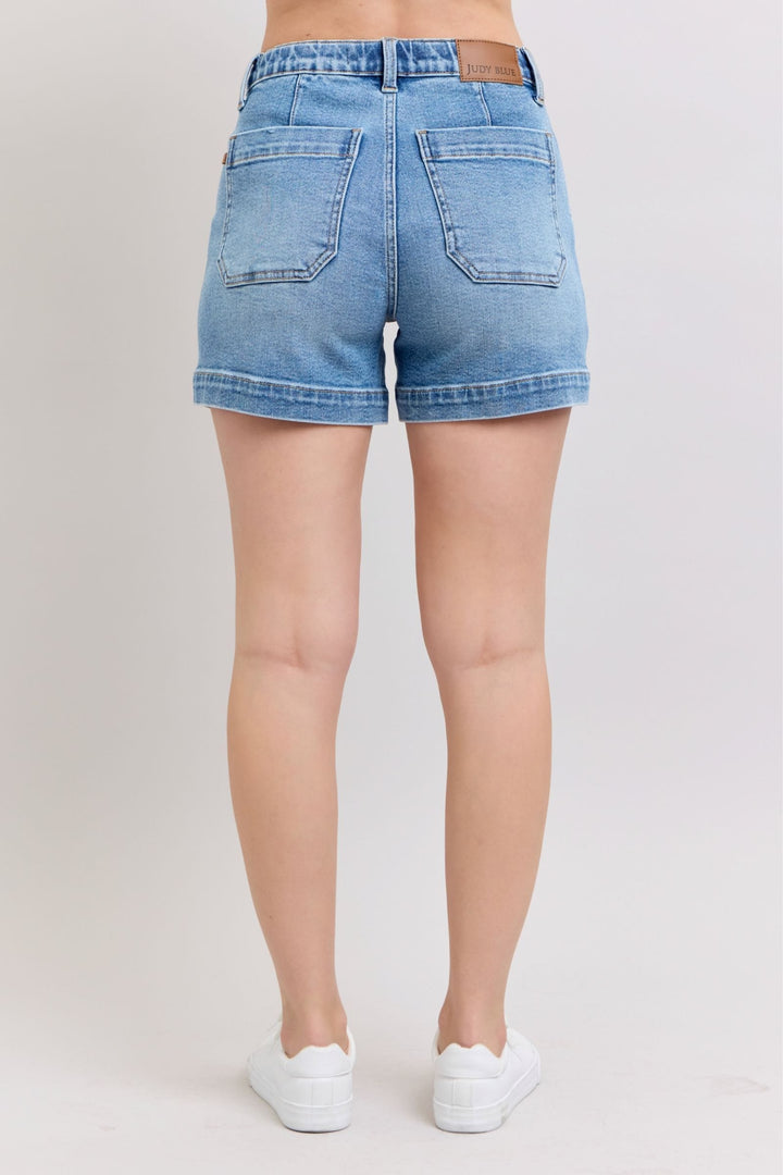 Judy Blue High Waist Vintage Wash Jogger Shorts