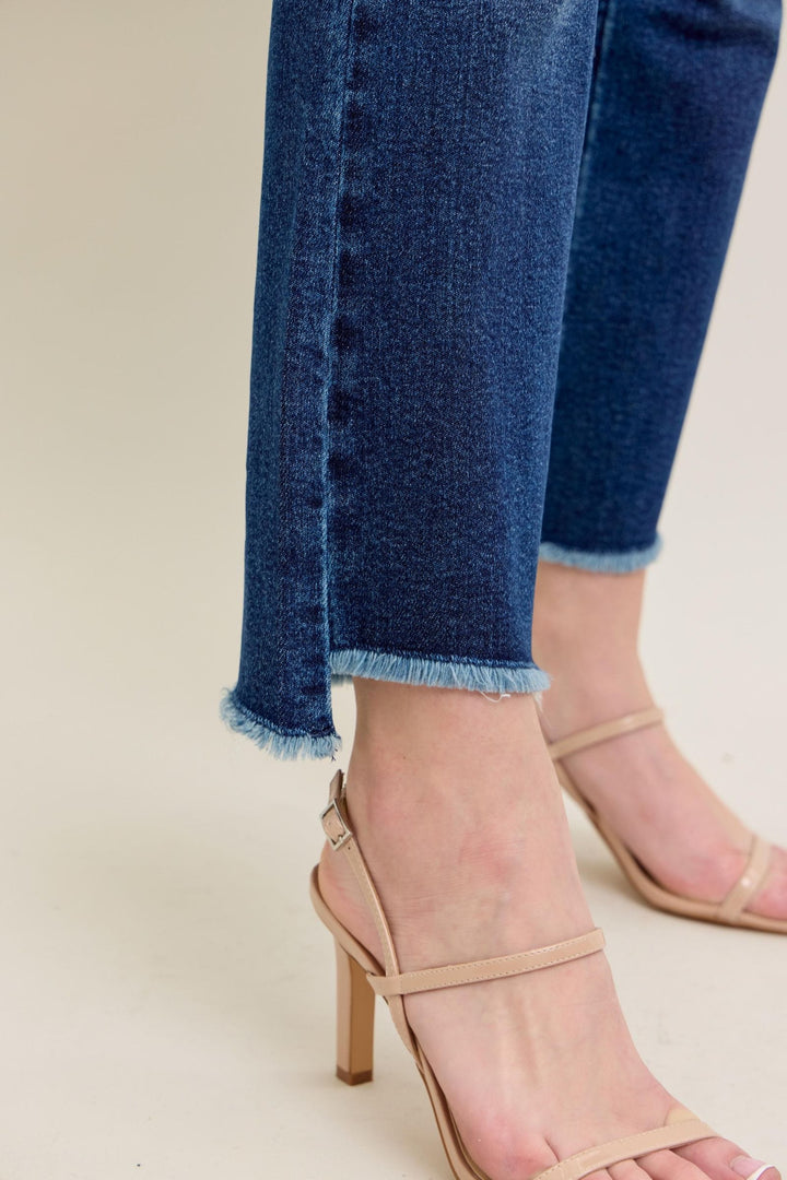 Judy Blue High Waist Washed Kick Flare Jeans