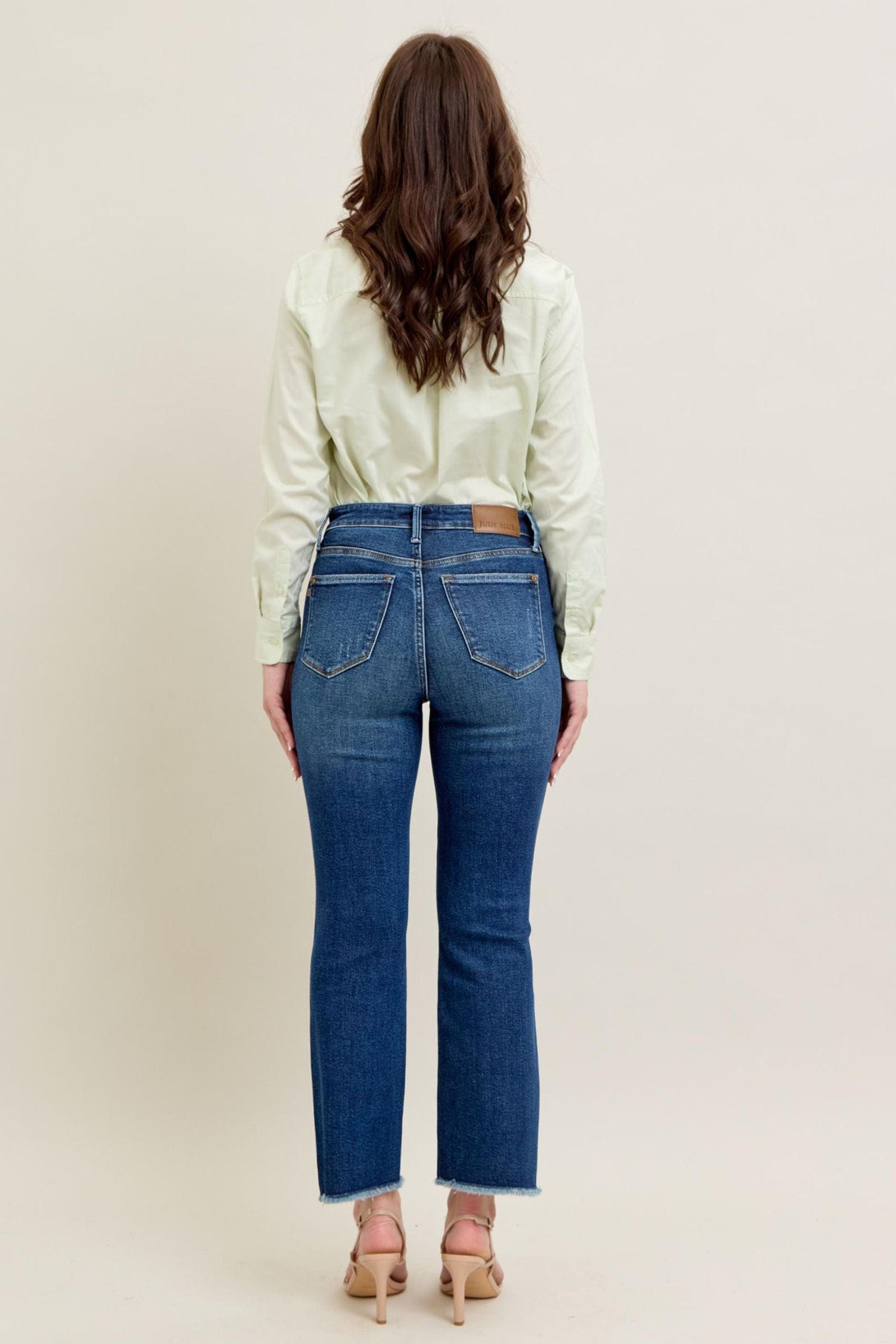 Judy Blue High Waist Washed Kick Flare Jeans