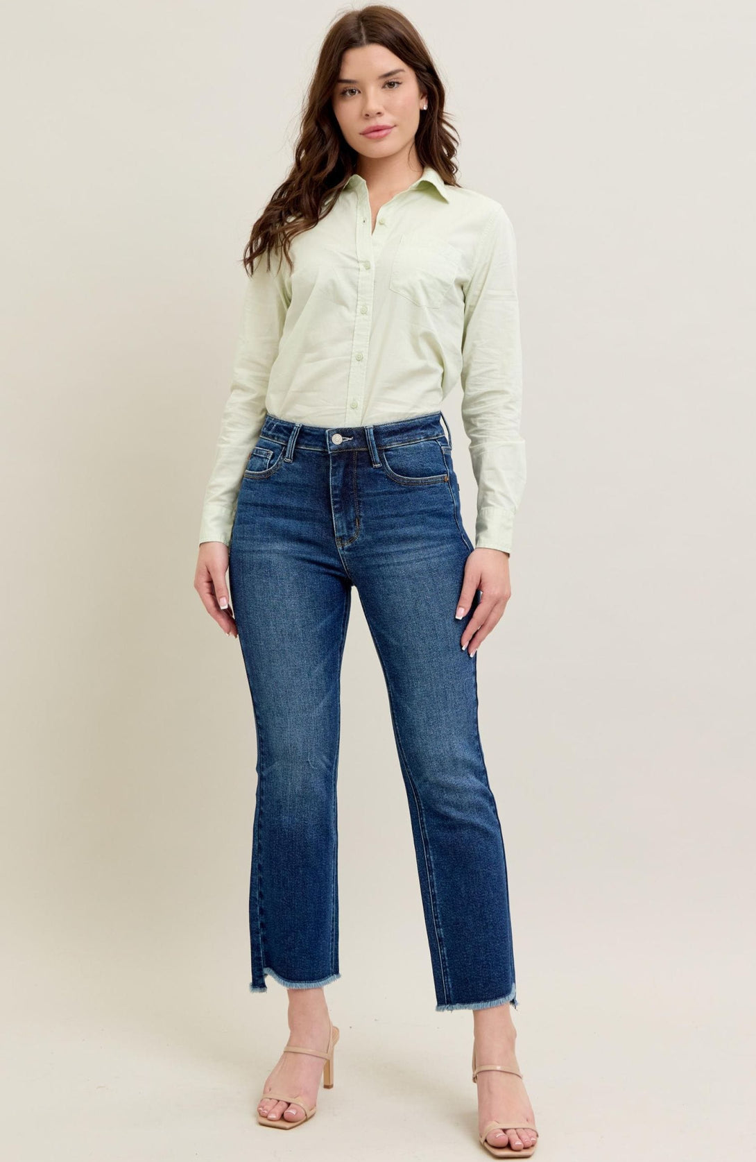 Judy Blue High Waist Washed Kick Flare Jeans