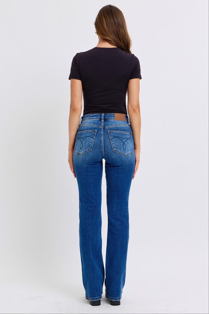 Judy Blue Mid Rise Thermal Bootcut Jeans
