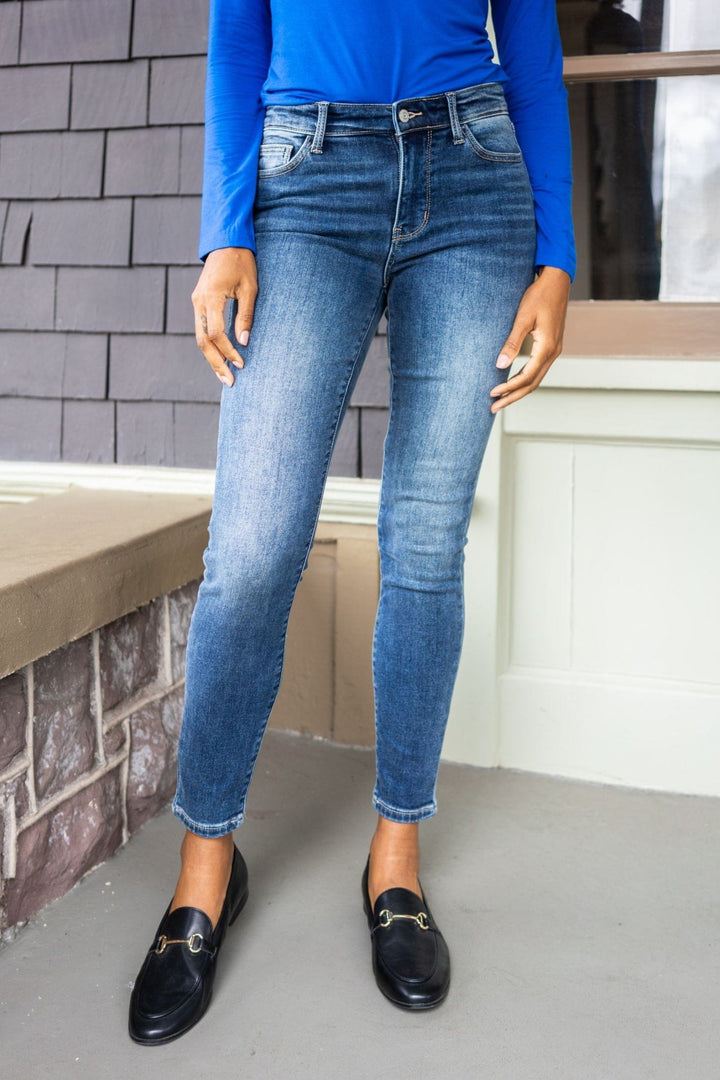 Judy Blue Mid Rise Thermal Skinny Jeans