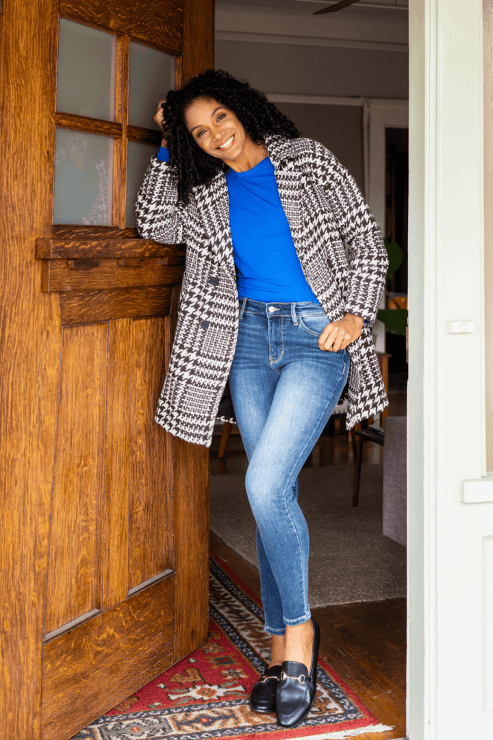 Judy Blue Mid Rise Thermal Skinny Jeans