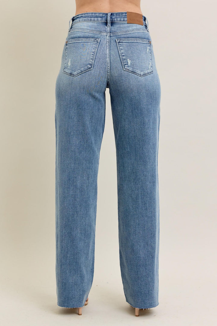Judy Blue V-Front Baggy Straight Leg Jeans