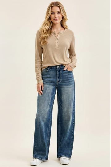 Judy Blue Wilhelmina High Waist Baggy Blast Washed Jeans