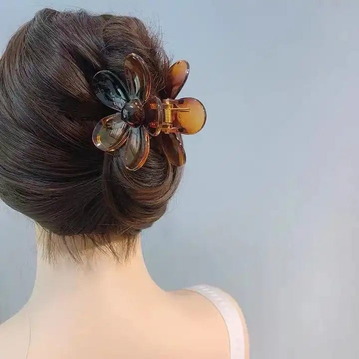 Large Acetate Flower Hair Claw