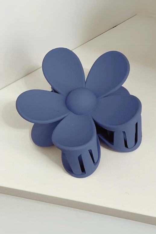 Large Matte Flower Hair Clip Claw