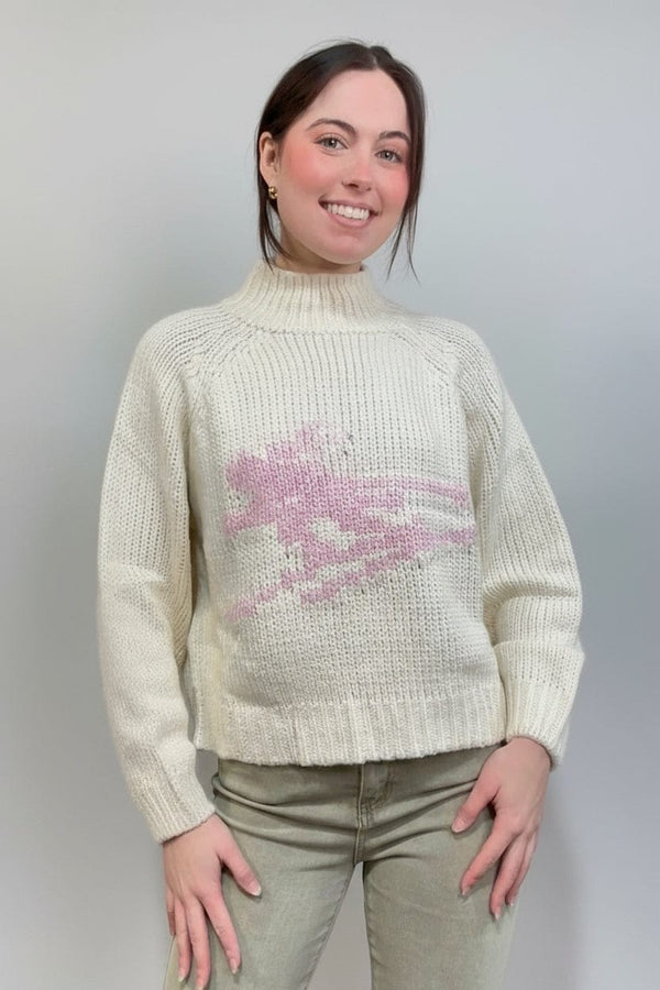 Le Lis Turtle Neck "Ski" Winter Sweater