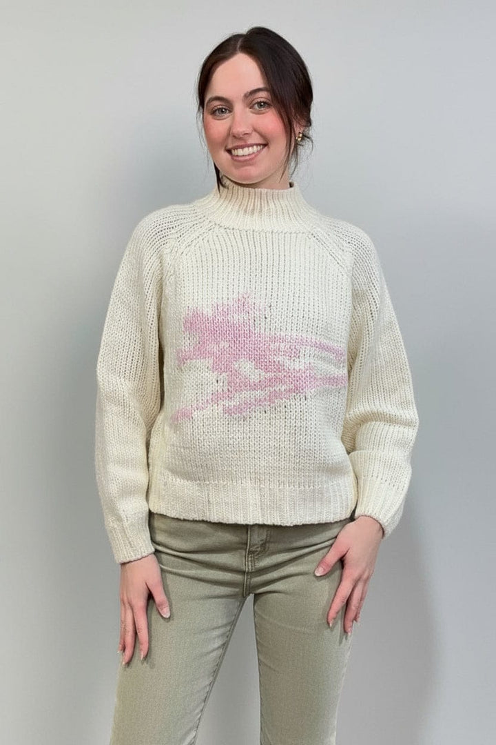 Le Lis Turtle Neck "Ski" Winter Sweater