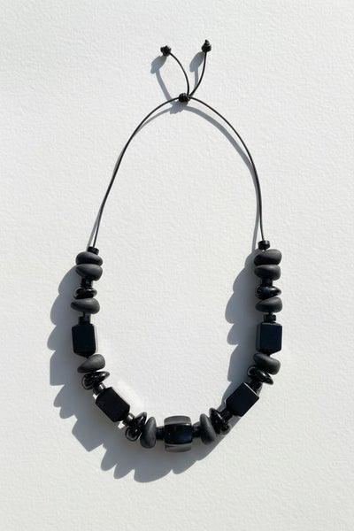 Leon Handmade Chunky Bead Cord Necklace