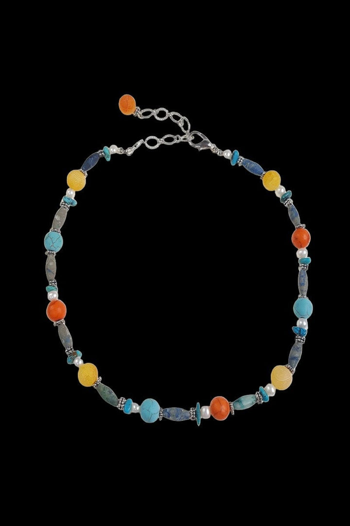 Living in Color Necklace with Genuine Stones