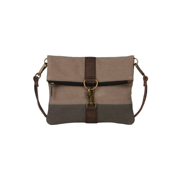 Mona B Finley Fold Over Recycled Canvas Crossbody