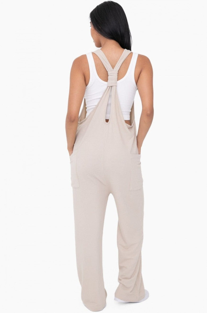 Mono B Mineral-Washed Lounge Jumpsuit