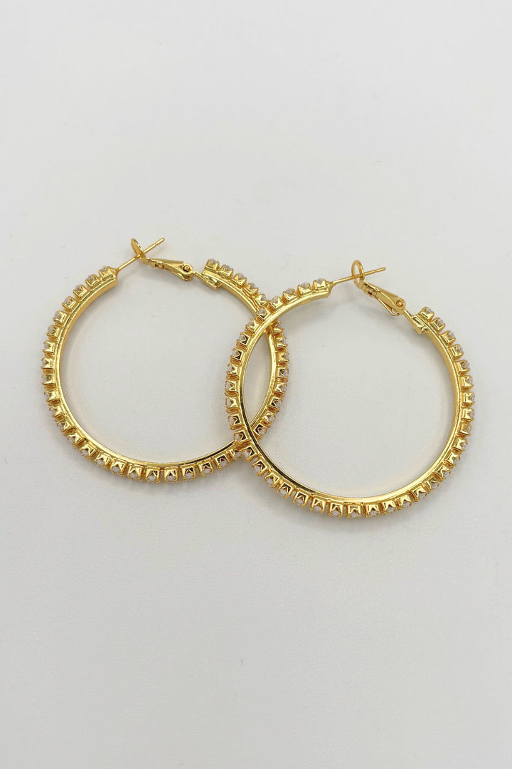 Navette Set Crystal Medium Lever Back Hoop Earrings