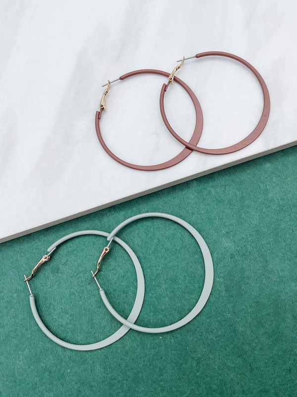 Painted Metal Hoops with Flat Bottom