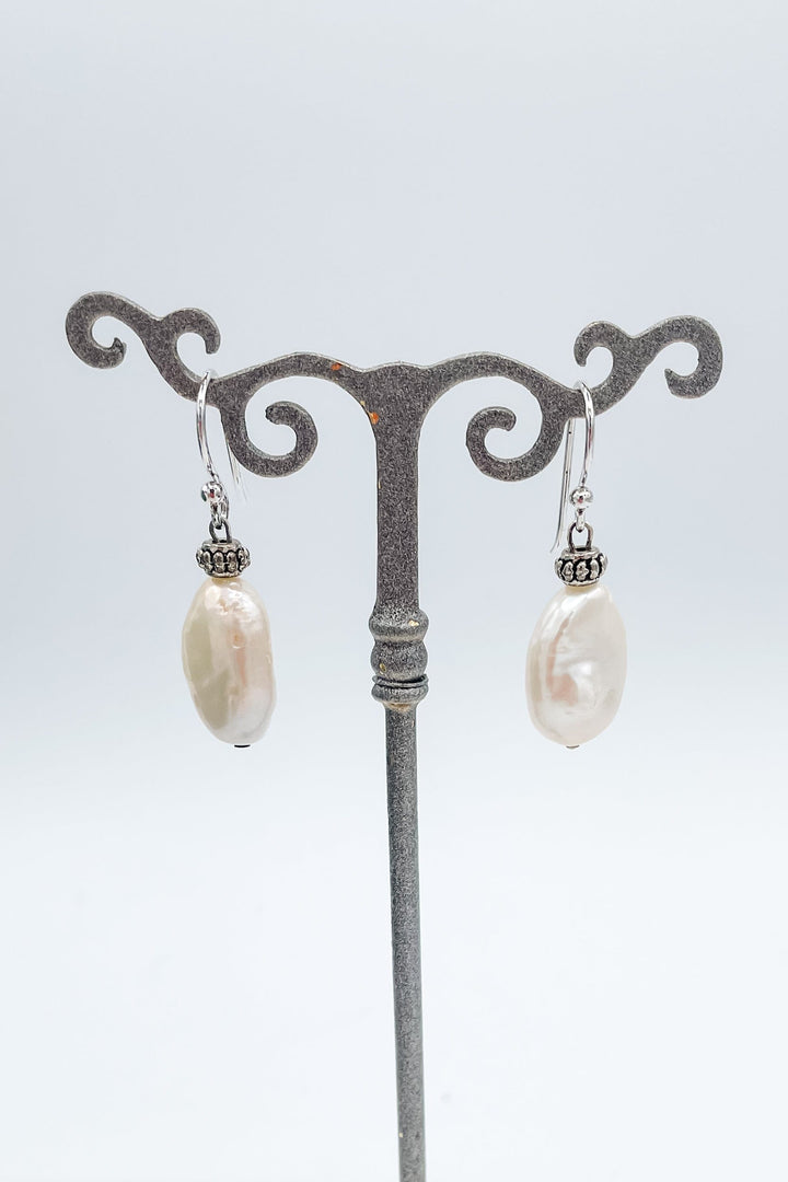 Perla Classic Freshwater Pearl Dangle Earrings