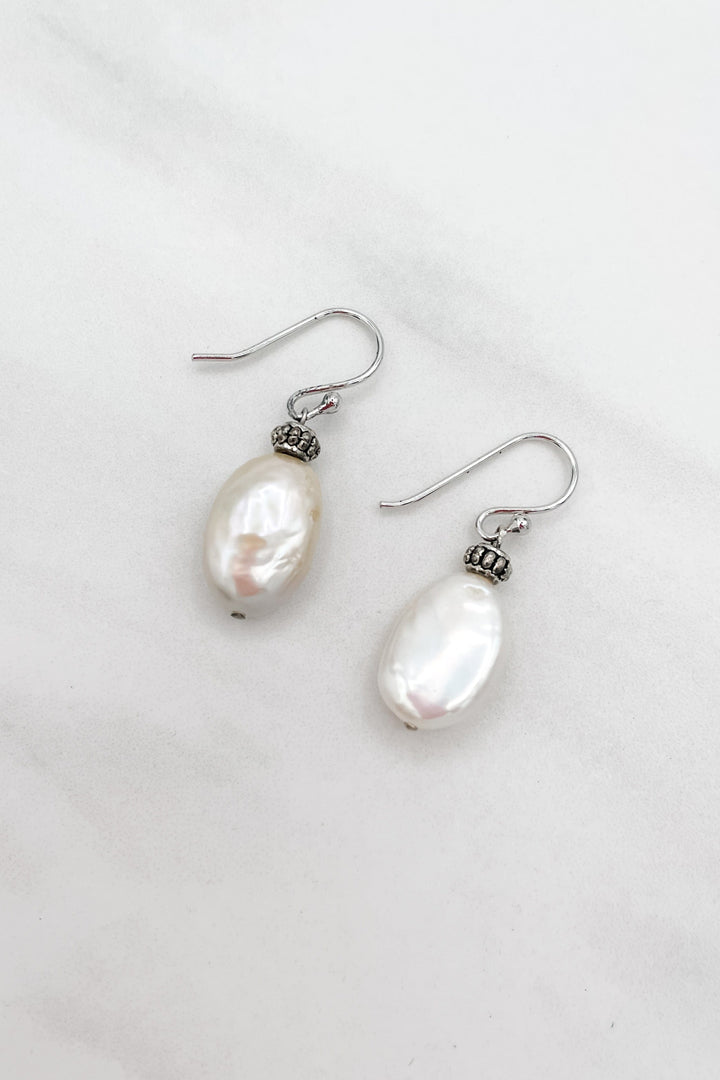 Perla Classic Freshwater Pearl Dangle Earrings