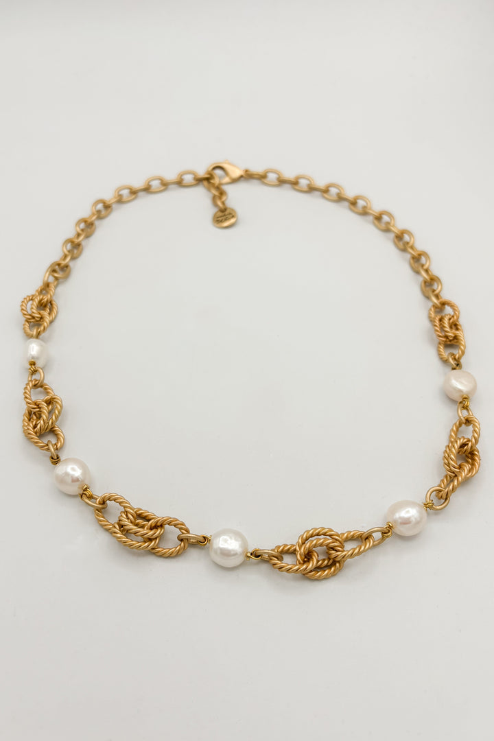 Phoebe Asymmetrical Pearl Necklace