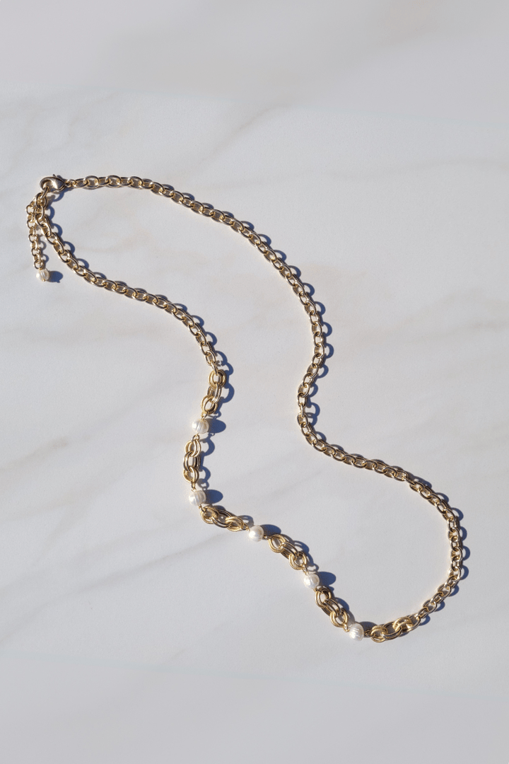 Phoebe Asymmetrical Pearl Necklace