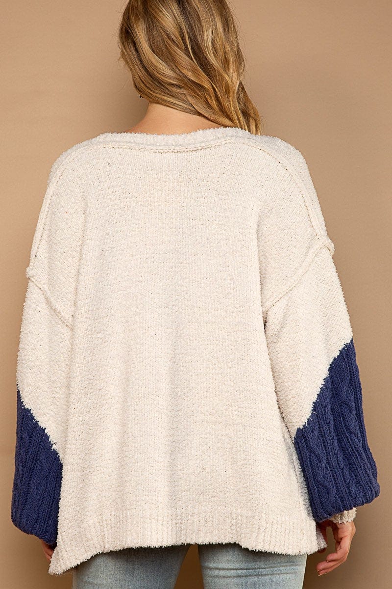 POL Clothing Berber Fleece Cardigan Sweater