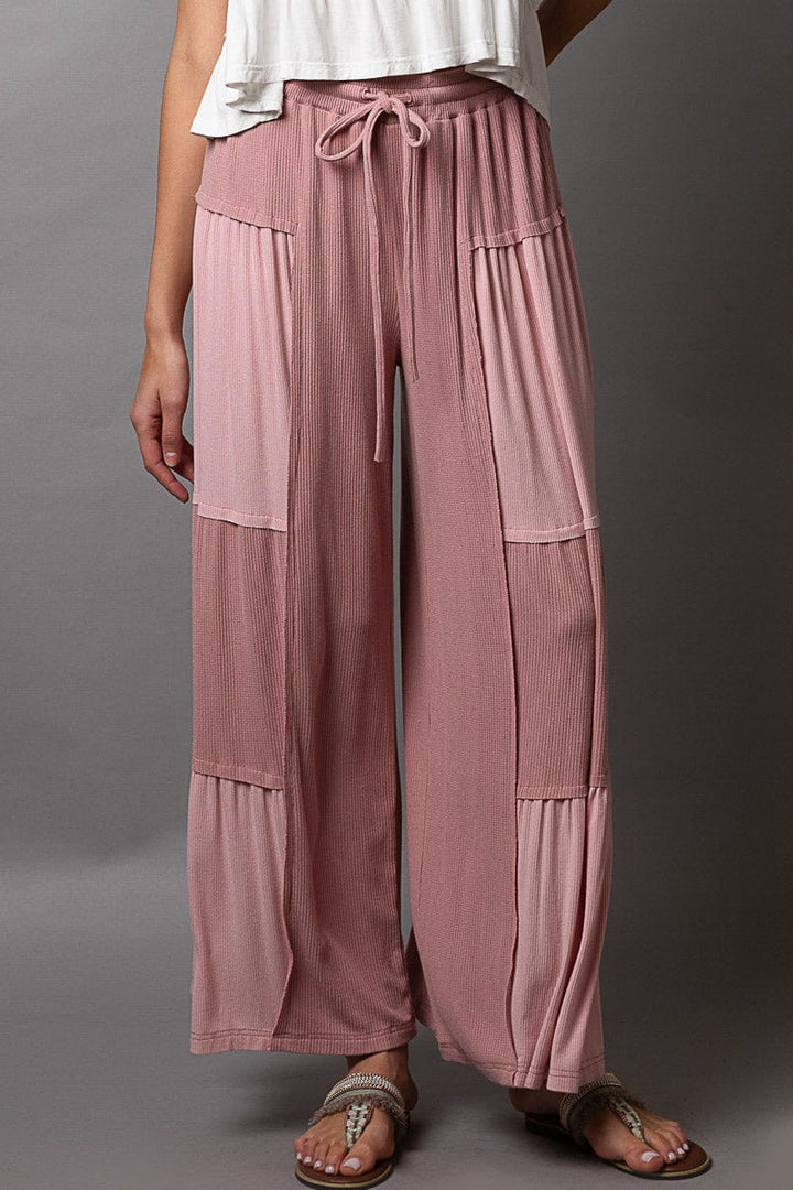 POL Clothing Loose Knit Wide Pants