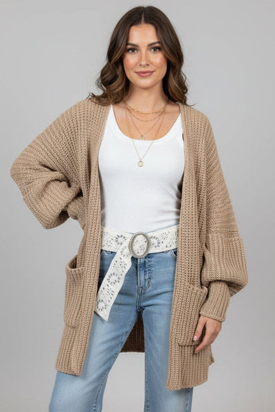 POL Clothing Pearl Accented Lace Belt with Pearl Oval Buckle