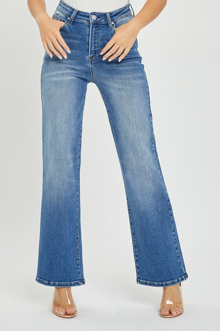 Risen High Rise Relaxed Straight Jeans