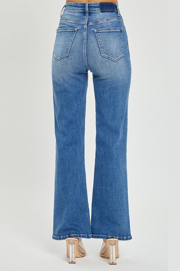 Risen High Rise Relaxed Straight Jeans