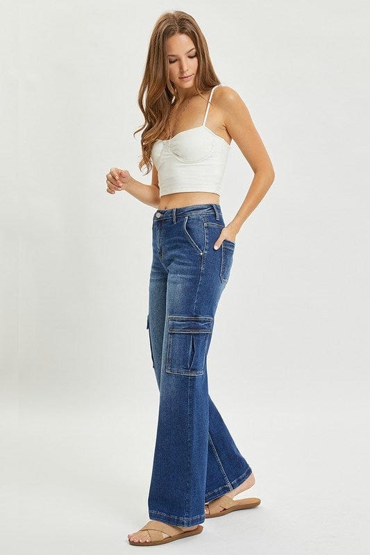 【YOURNUS】Info Wide Cargo Denim NM-IN-54-JNS-24-MAR-4624-BLUE(