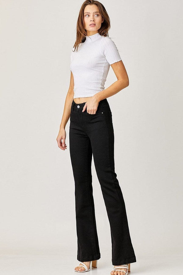 Risen Jeans Mid Rise Flare Jeans