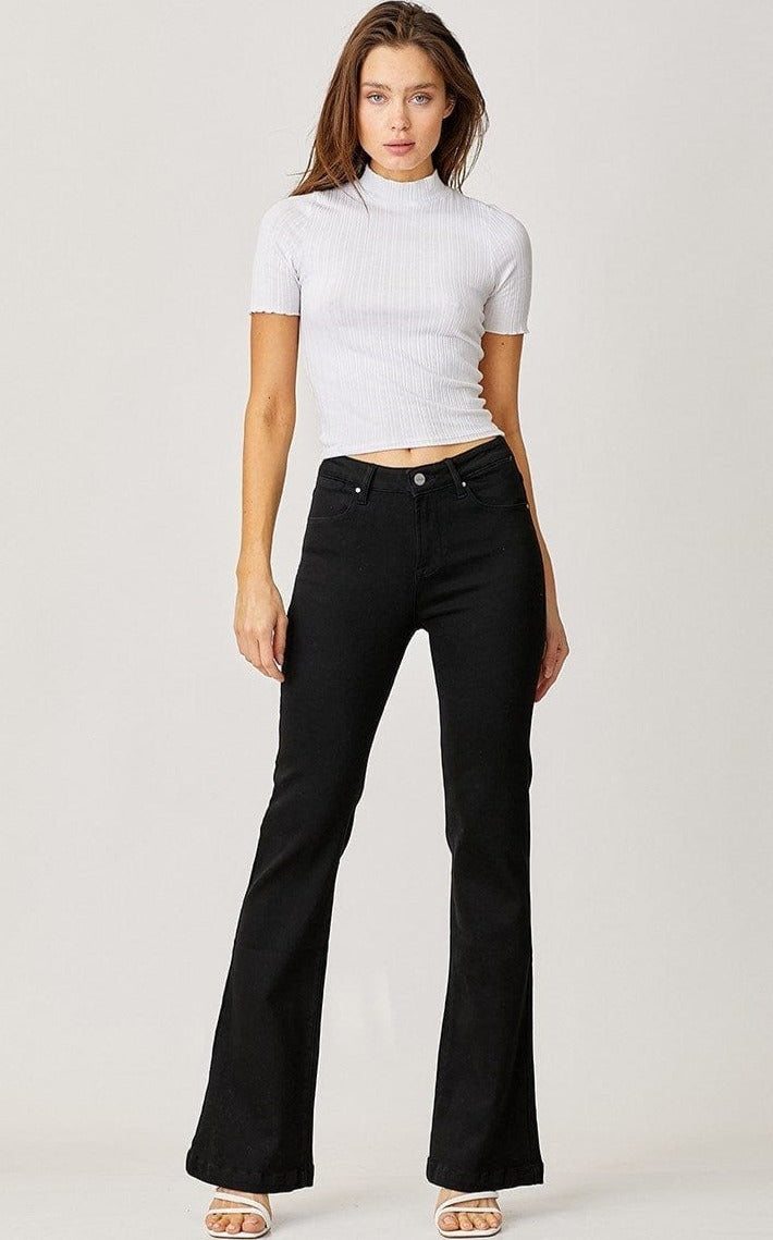 Risen Jeans Mid Rise Flare Jeans