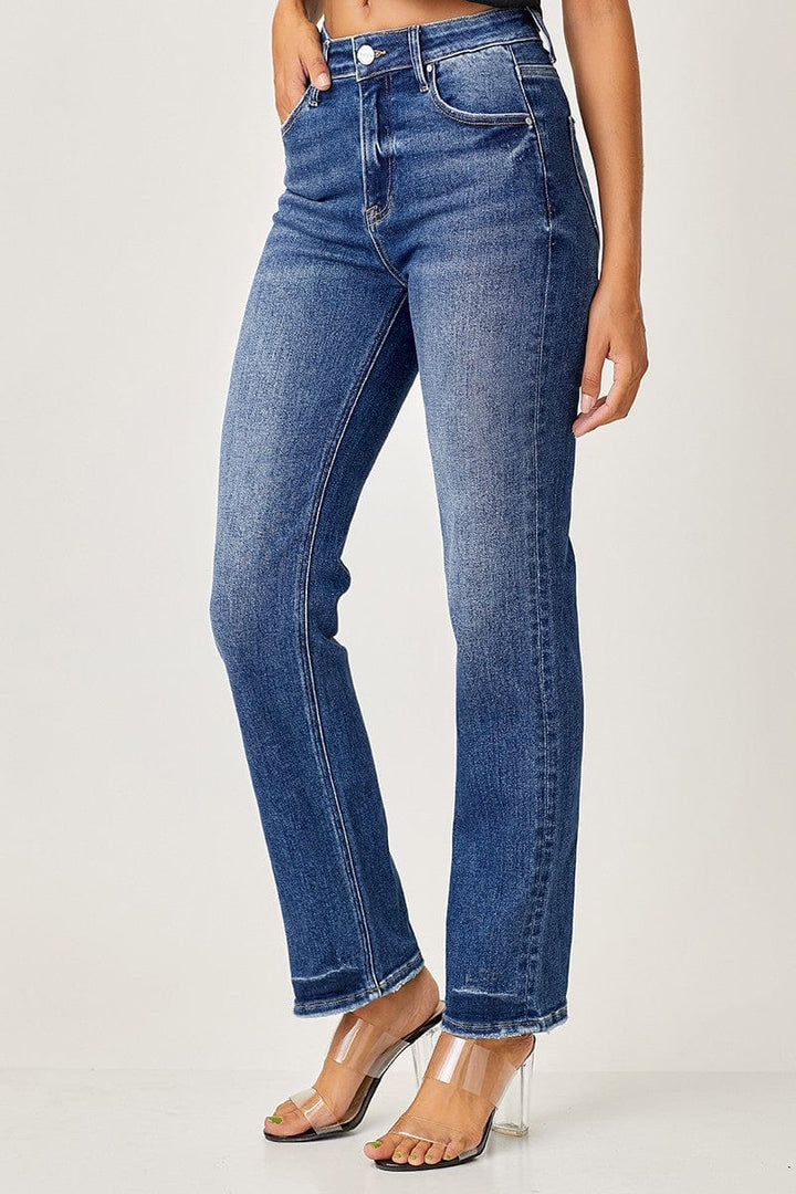 Risen Jeans Mid-Rise Slim Relaxed Straight Jeans – jfybrand