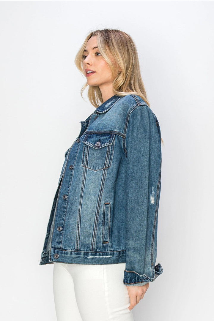 Risen Jeans Relaxed Fit Vintage Denim Jacket