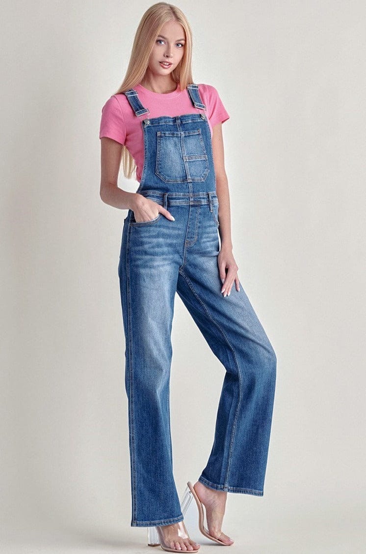 Risen Jeans Wide Leg Overall