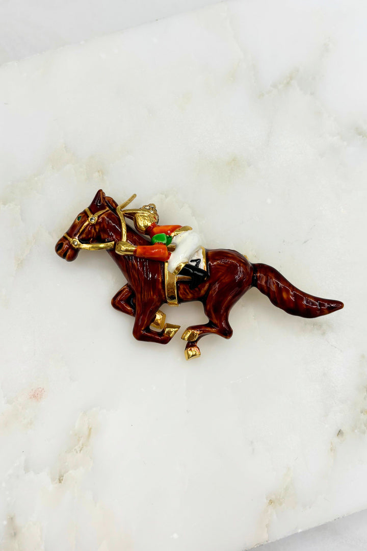 Robert Stross 1978 Vintage English Bejeweled Brooches