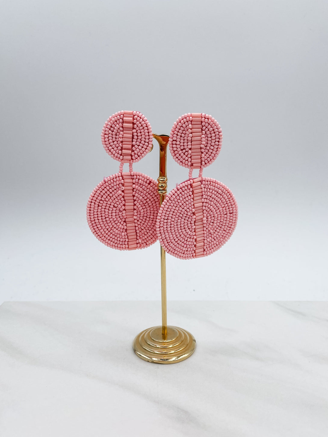 Round Beaded Earrings