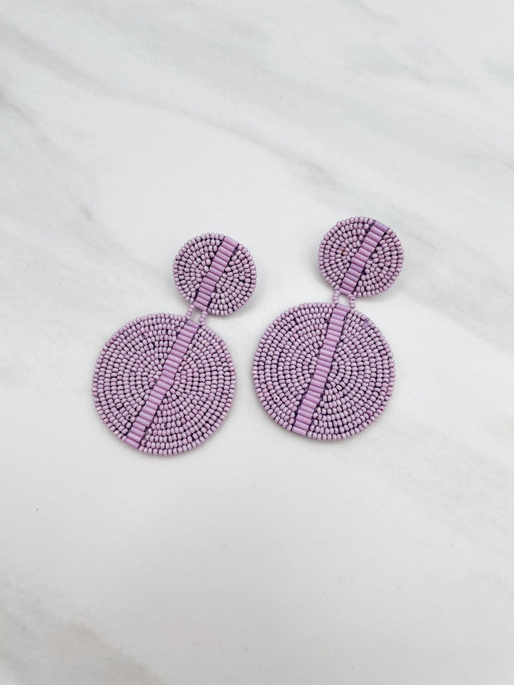 Round Beaded Earrings