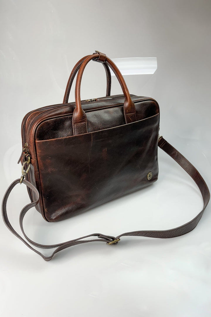 Safi Genuine Leather Laptop Business Briefcase Work Bag