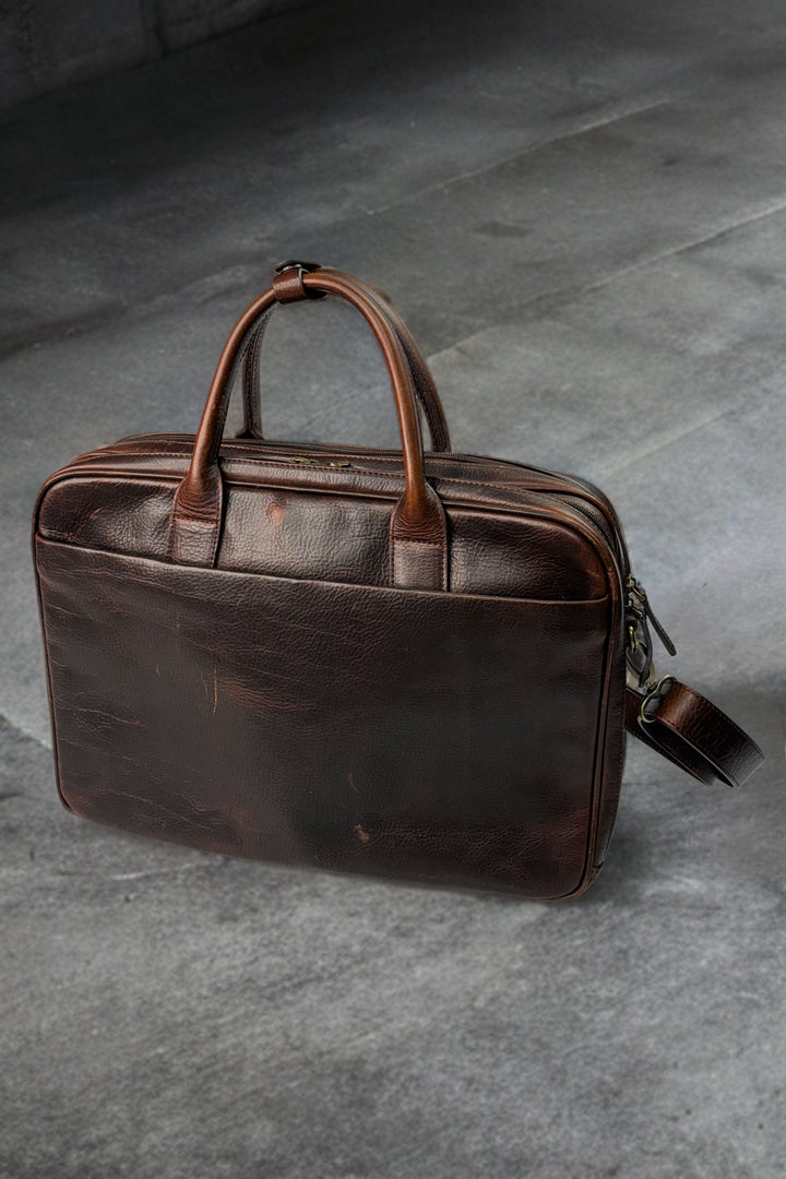 Safi Genuine Leather Laptop Business Briefcase Work Bag