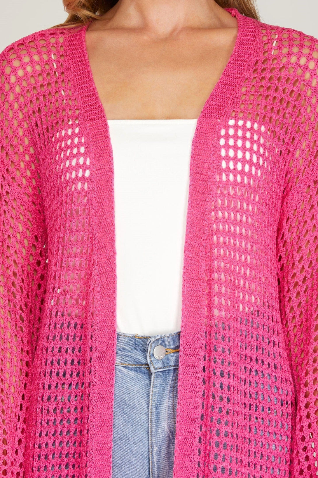 She +Sky Open Cardigan with Relaxed Fit